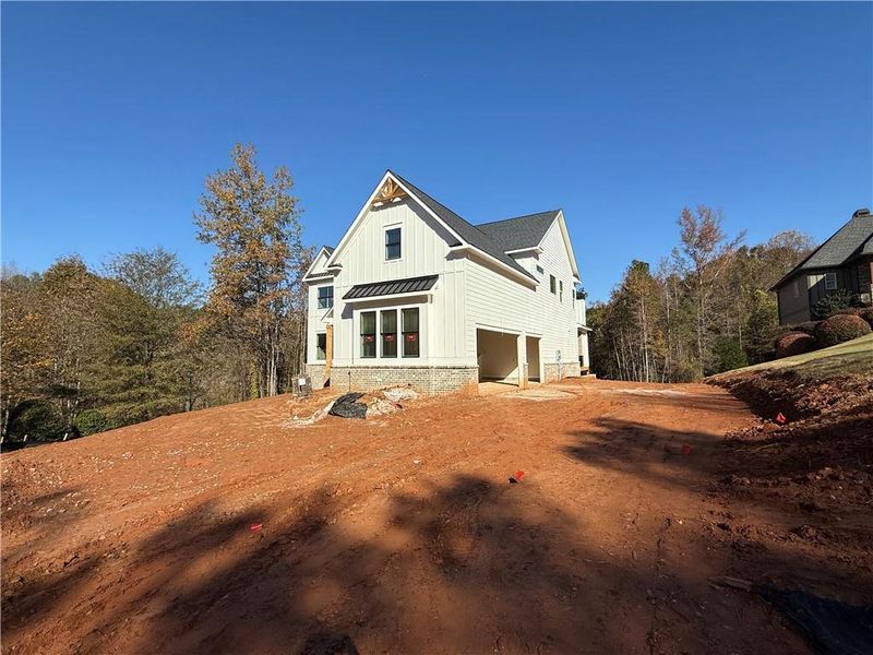 In-progress construction of a new home in , Hoschton, GA (Image 44).