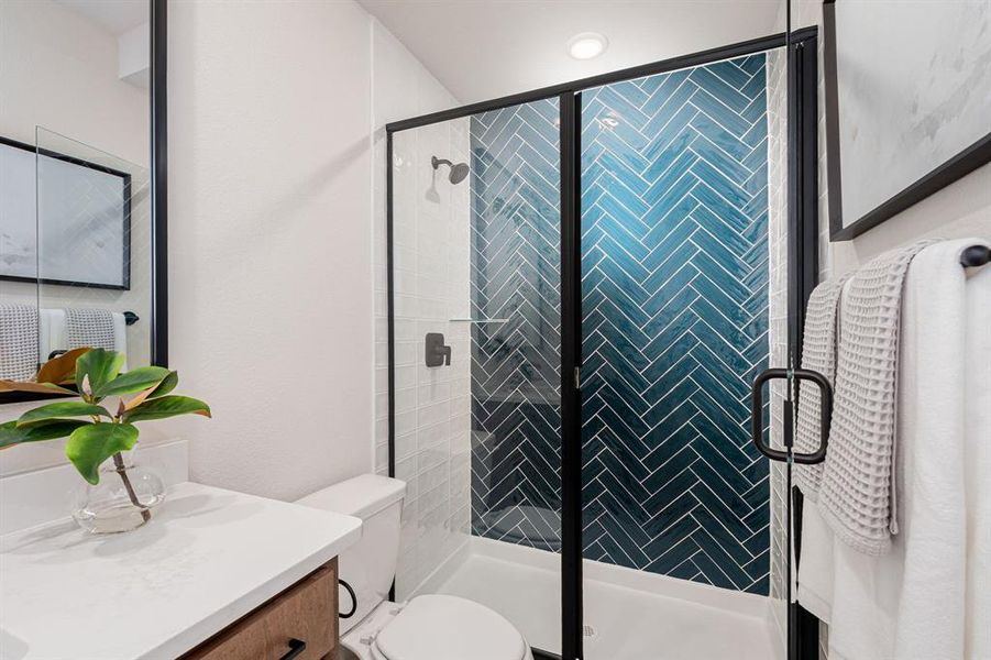 Furnished interior view inside a new home in East Village - Classic Series, Frisco (Image 26).