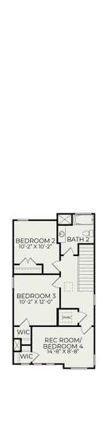 2D floor plan layout for the Onyx A by Homes by Dickerson in Chatham Park, Pittsboro, NC (Image 4). 2D floor plan layout for the Onyx A by Homes by Dickerson in Chatham Park, Pittsboro, NC (Image 4).
