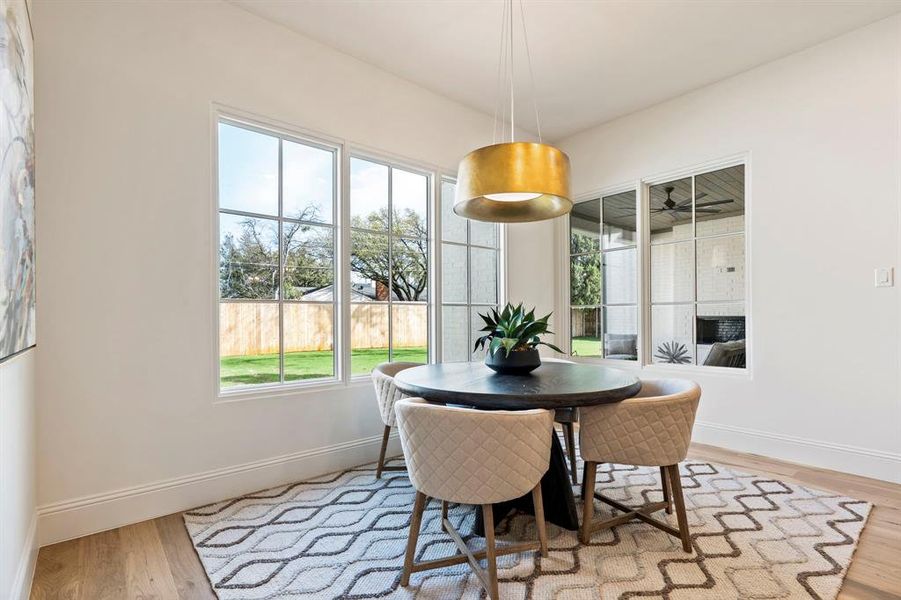 Furnished interior view inside a new home in , Dallas (Image 18).