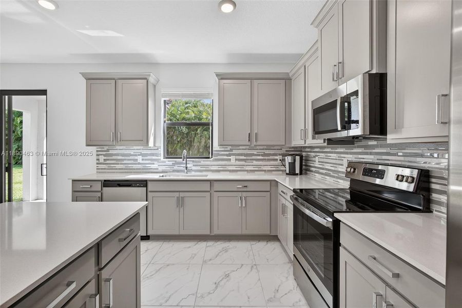Furnished interior view inside a new home in , Royal Palm Beach (Image 20).