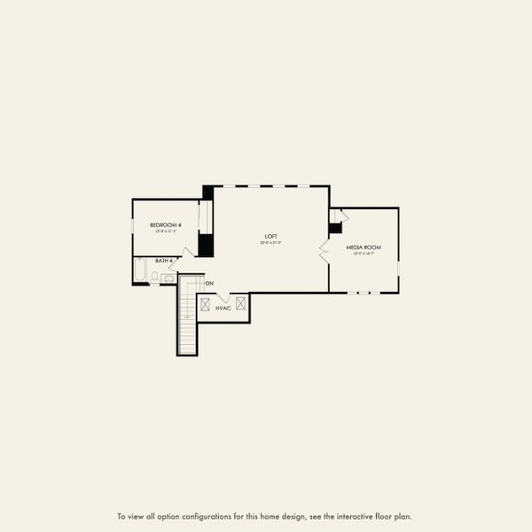 2D floor plan layout for the Aventura by DiVosta in Canter, Wellington, FL (Image 3).