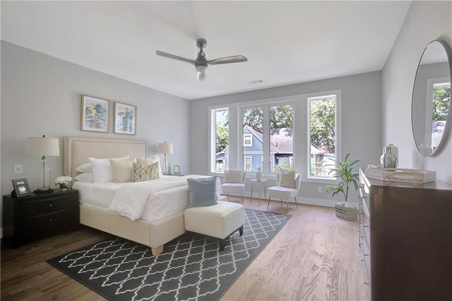 Furnished interior view inside a new home in , Atlanta (Image 6).