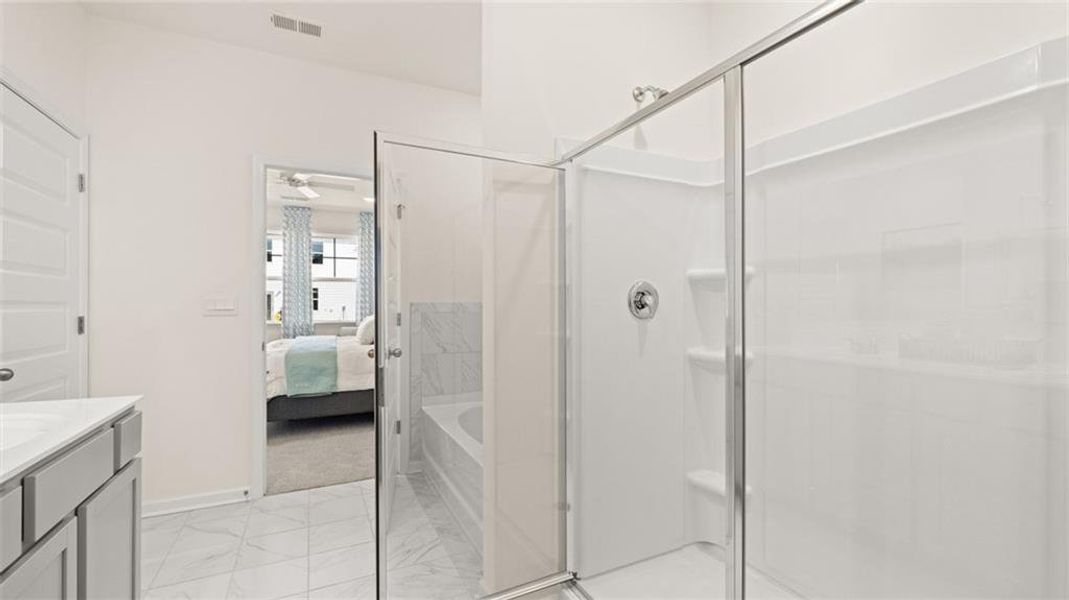 Furnished interior view inside a new home in Independence Villas and Townhomes, Loganville (Image 26). Furnished interior view inside a new home in Independence Villas and Townhomes, Loganville (Image 26).