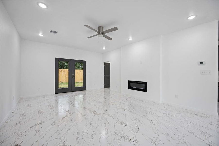 LIVING ROOM WITH       FIREPLACE