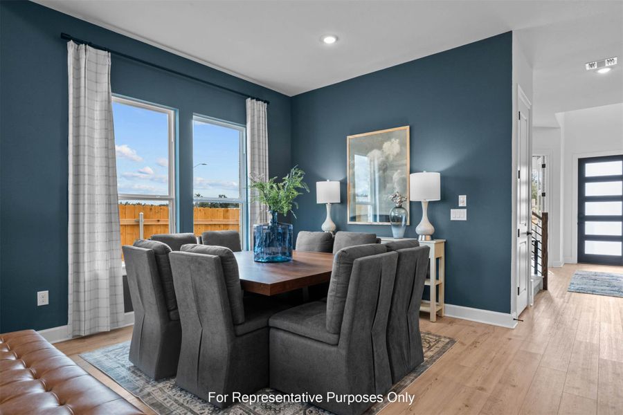 Furnished interior view inside a new home in Estancia West, Manchaca (Image 7). Furnished interior view inside a new home in Estancia West, Manchaca (Image 7).