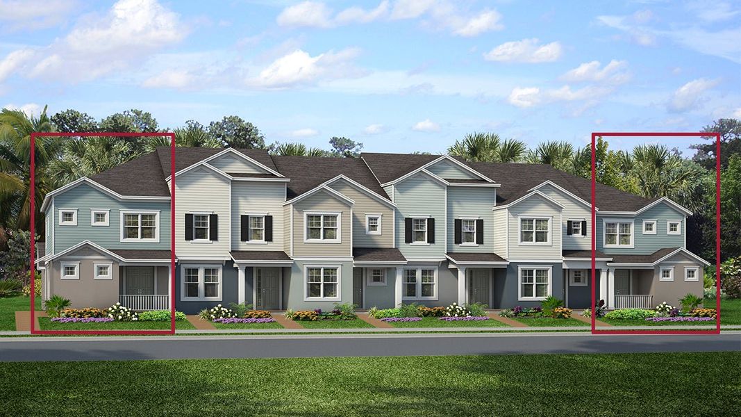 Representative exterior photo of a completed home built from the Adams by Park Square Residential in The Residences at Emerson Park, Apopka, FL (Image 11).