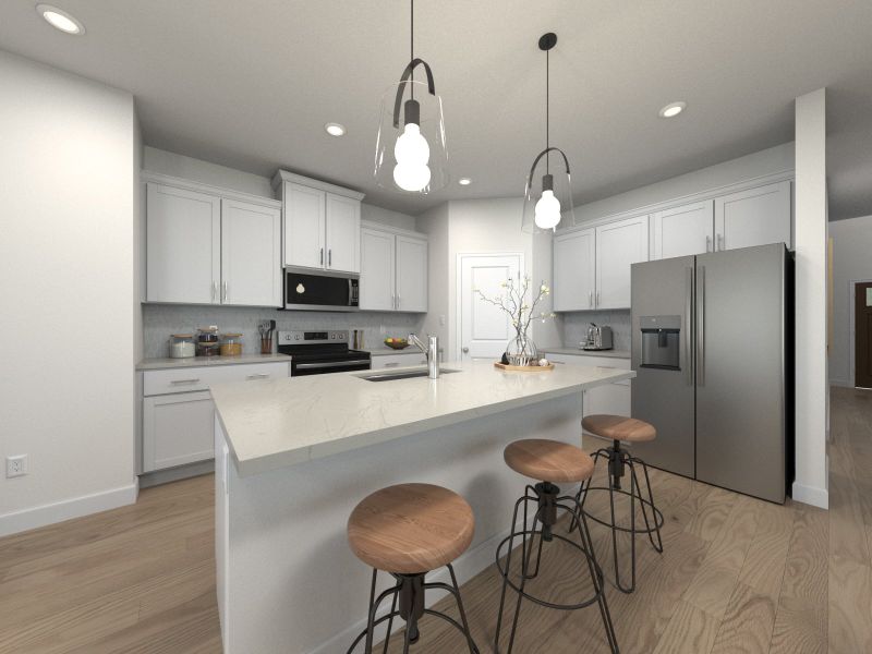 Furnished interior view inside a new home in Bear Springs, Columbia (Image 3).