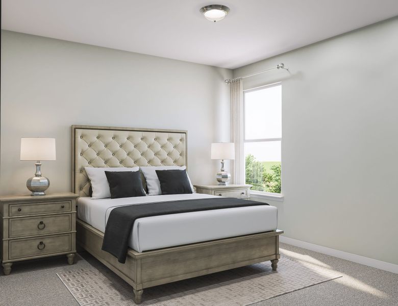 Representative furnished interior of a home built from the Hawthorn by Tri Pointe Homes in Lagos Reserve, Manor (Image 14).