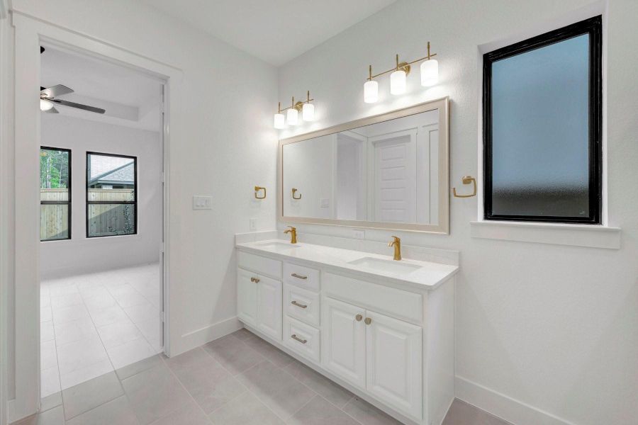 Furnished interior view inside a new home in The Highlands - Grove Collection, Porter (Image 11).