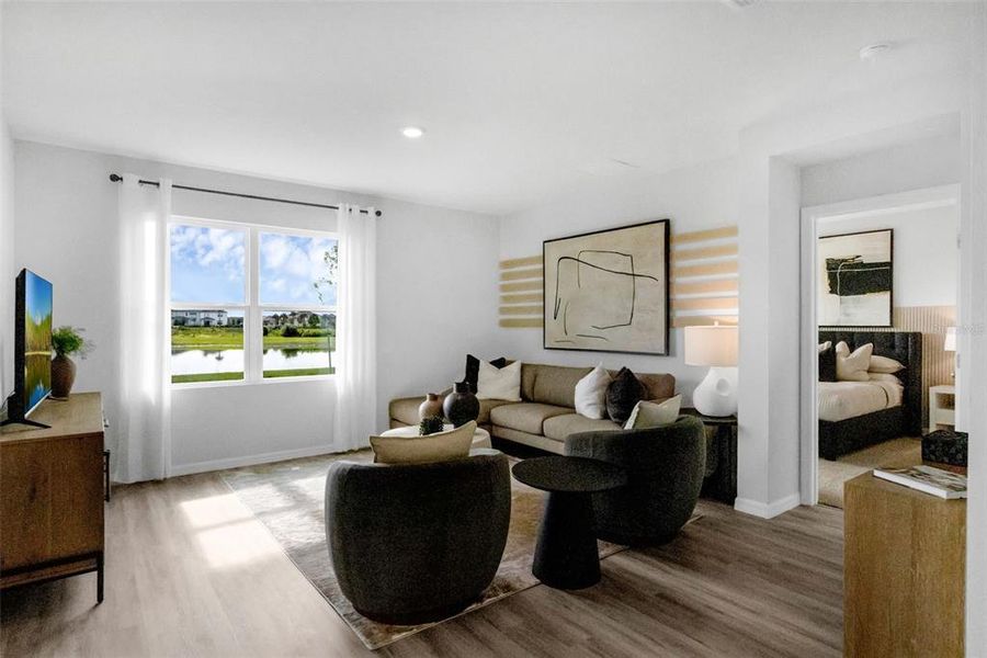 Furnished interior view inside a new home in Wind Meadows South, Bartow (Image 19).