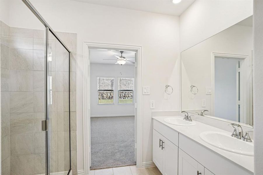 Furnished interior view inside a new home in Southridge - Spring Series, McKinney (Image 13). Furnished interior view inside a new home in Southridge - Spring Series, McKinney (Image 13).