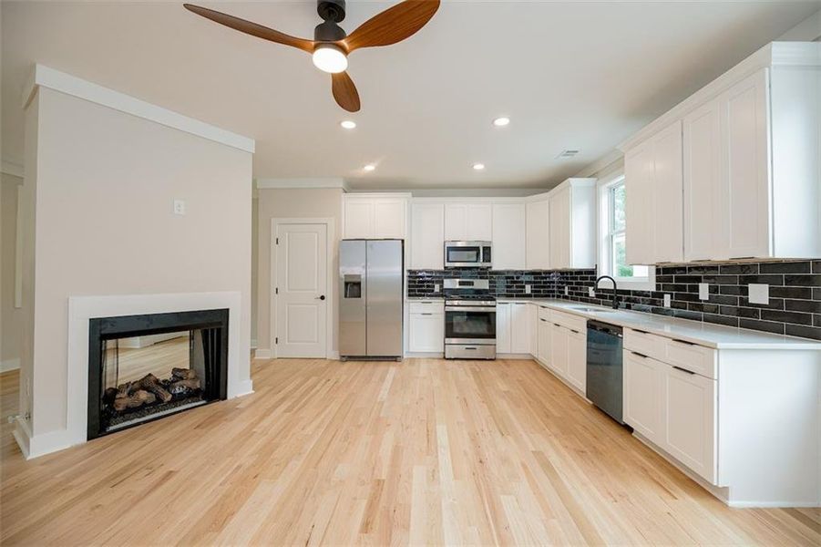 Furnished interior view inside a new home in , Atlanta (Image 6).