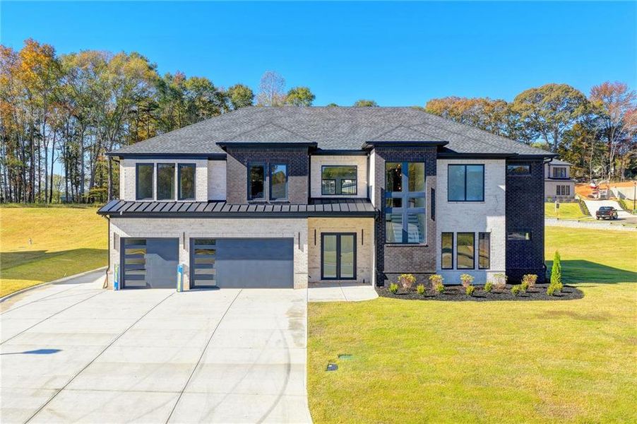 Front exterior of a new home in , Auburn, GA, highlighting curb appeal (Image 27). Front exterior of a new home in , Auburn, GA, highlighting curb appeal (Image 27).