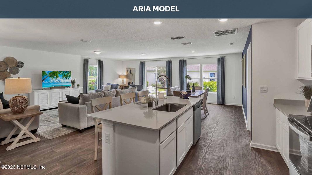 Furnished interior view inside a new home in Copes Landing, Jacksonville (Image 6).