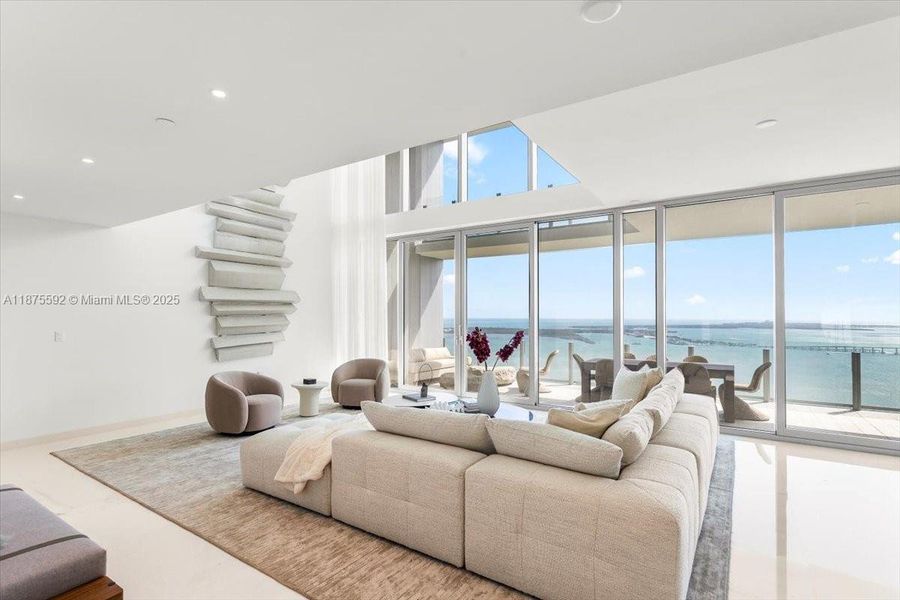 Furnished interior view inside a new home in , Miami (Image 5).