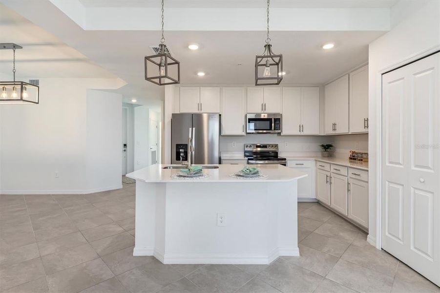 Furnished interior view inside a new home in , Venice (Image 9). Furnished interior view inside a new home in , Venice (Image 9).