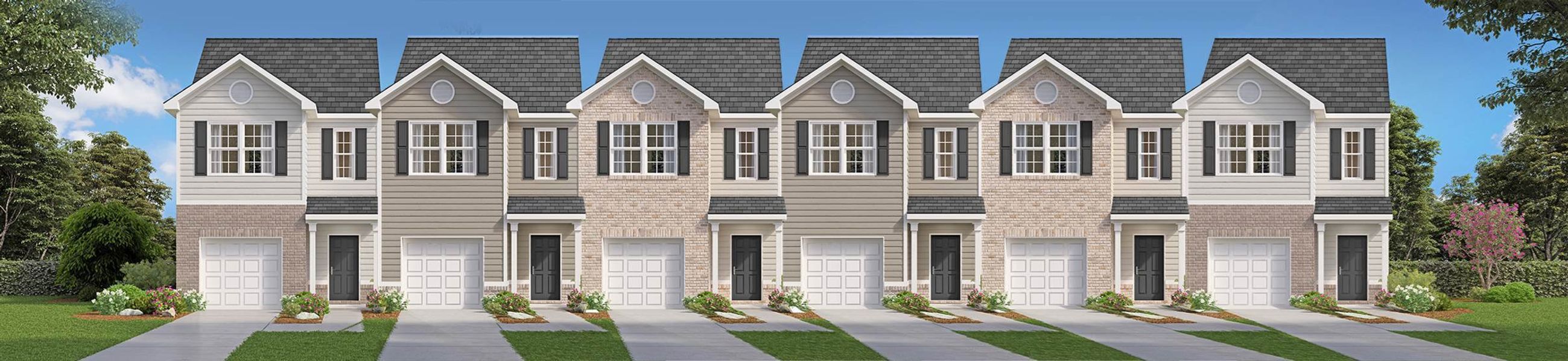 Representative exterior photo of a completed home built from the Maywood 3 by D.R. Horton in The Abbey at Trolley Run Station, Aiken, SC (Image 2).