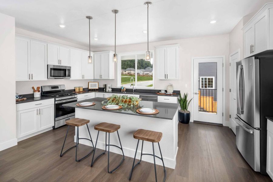Representative furnished interior of a home built from the Belmont by Risewell Homes in Elevon, Lavon (Image 5).