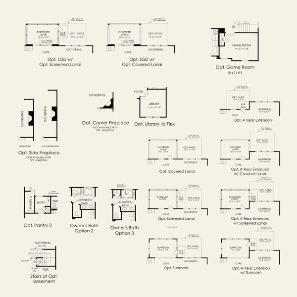 2D floor plan layout for the Newberry by Pulte Homes in Forest Creek, Waxhaw, NC (Image 4).