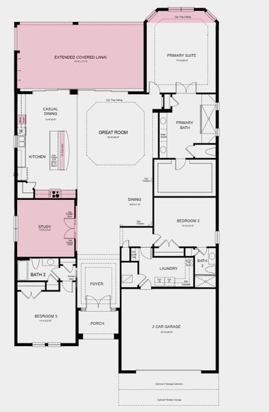 2D floor plan layout for the Pallazio by Taylor Morrison in Esplanade at Starling, Punta Gorda, FL (Image 5). 2D floor plan layout for the Pallazio by Taylor Morrison in Esplanade at Starling, Punta Gorda, FL (Image 5).