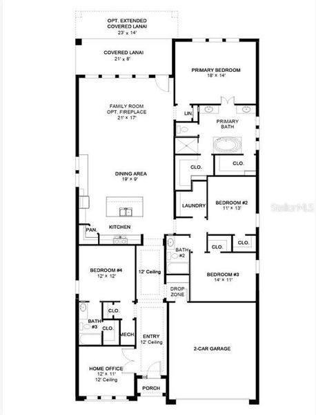 2D floor plan layout of this home in Star Farms At Lakewood Ranch 50', Bradenton, FL (Image 2). 2D floor plan layout of this home in Star Farms At Lakewood Ranch 50', Bradenton, FL (Image 2).