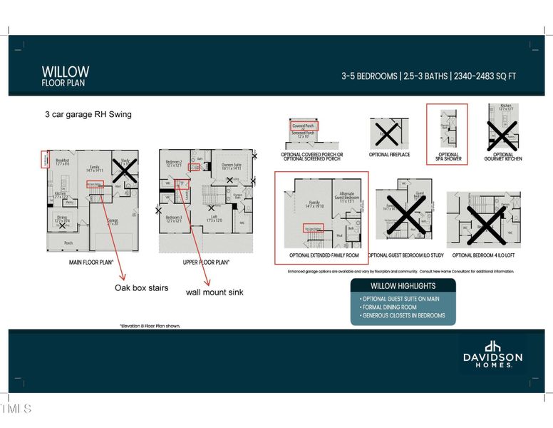 TBR 0077 Willow E floorplan