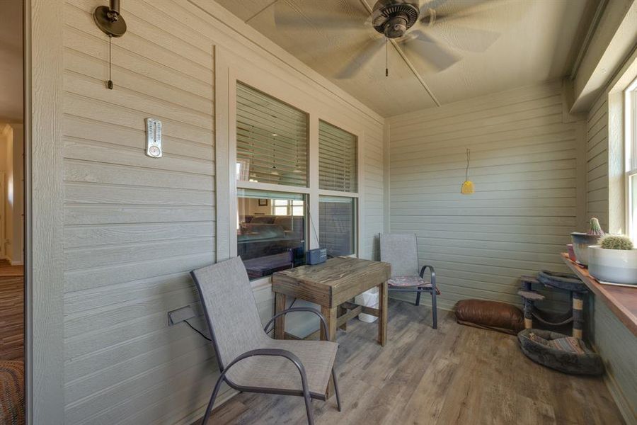 Exterior details and patio area of a home in , Abilene (Image 21).