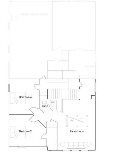 2D floor plan layout of this home in Synova, Crosby, TX (Image 4).