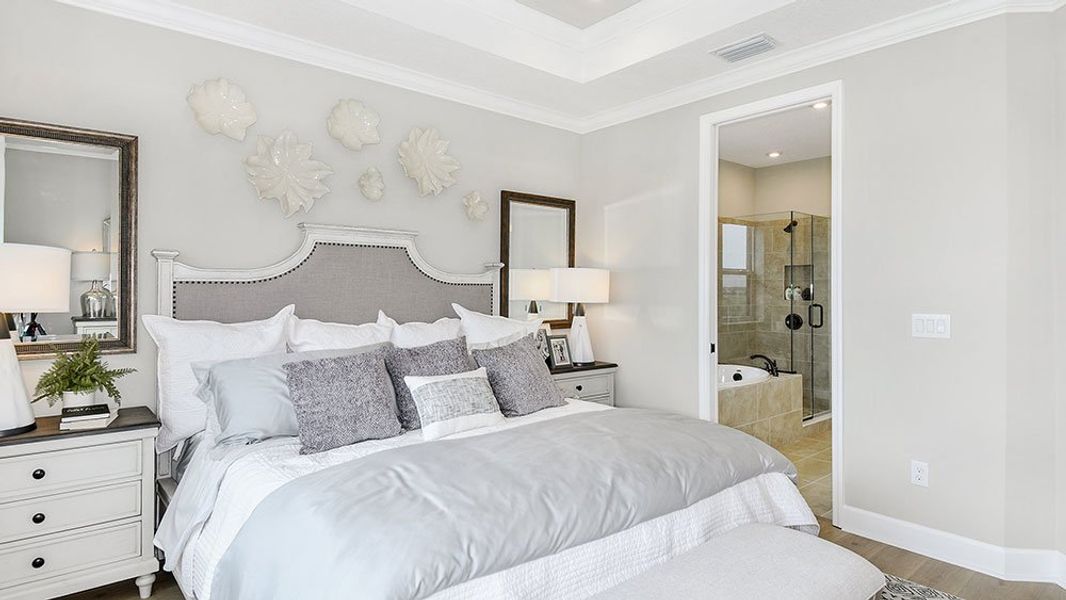 Representative furnished interior of a home built from the Boca Grande by Taylor Morrison in The Waters at Center Lake Ranch, St. Cloud (Image 25). Representative furnished interior of a home built from the Boca Grande by Taylor Morrison in The Waters at Center Lake Ranch, St. Cloud (Image 25).