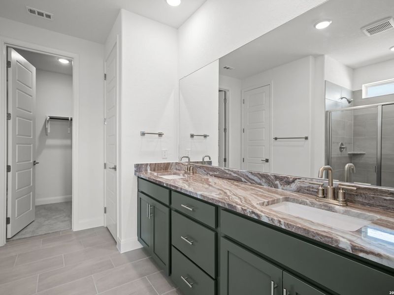 Furnished interior view inside a new home in The Reserve at Potranco Oaks, Castroville (Image 12).