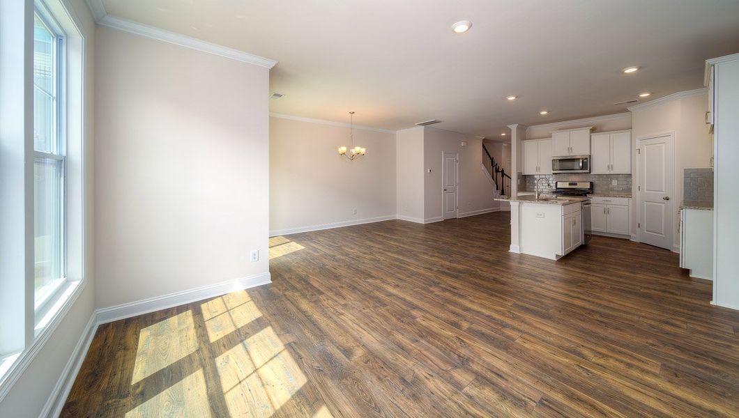 Spacious, unfurnished interior of a new home in Townes at Tap Root Farms, Fletcher (Image 16). Spacious, unfurnished interior of a new home in Townes at Tap Root Farms, Fletcher (Image 16).