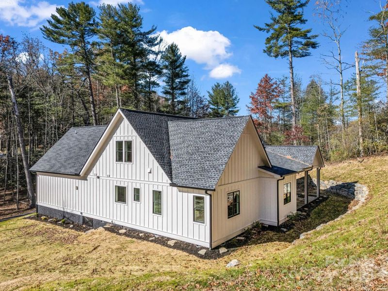 Exterior details and patio area of a home in , Hendersonville (Image 31).