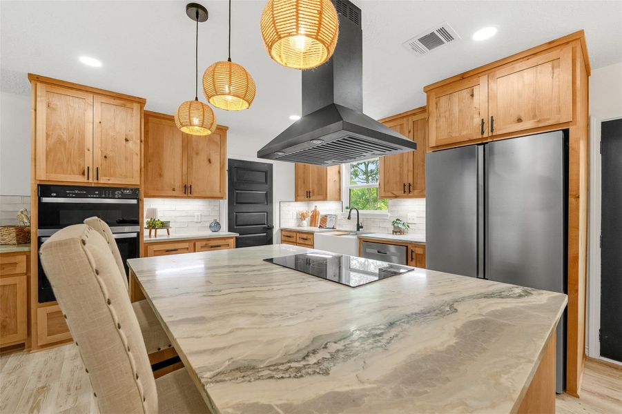 Furnished interior view inside a new home in , Point Blank (Image 5).