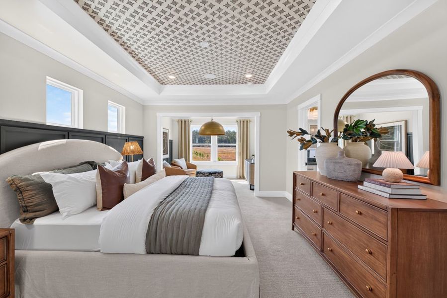 Representative furnished interior of a home built from the Wynfield by Pulte Homes in Everhour, Newnan (Image 53).