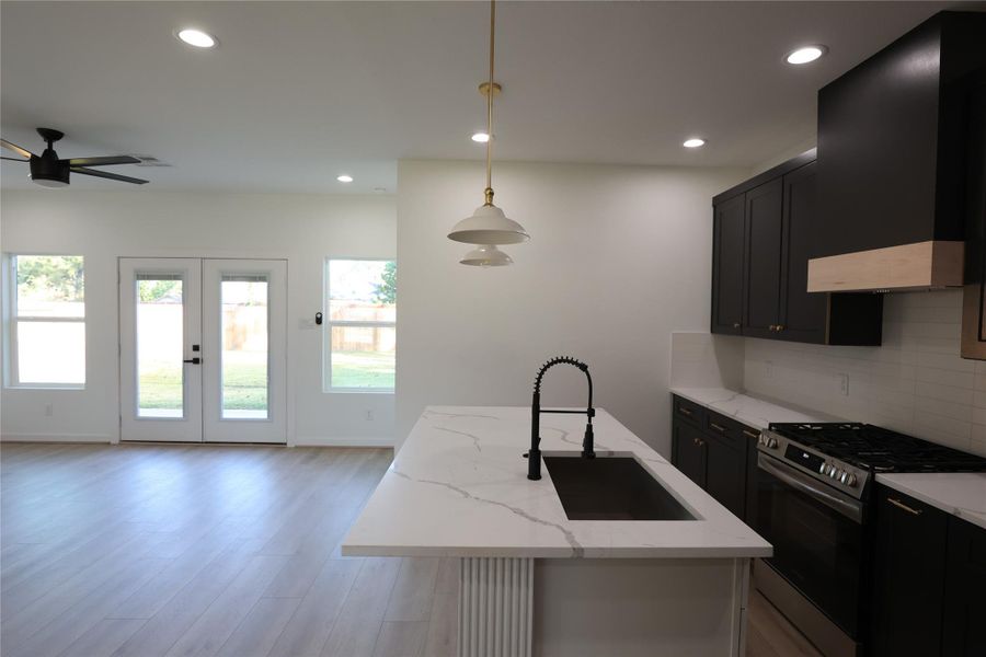 Furnished interior view inside a new home in , Houston (Image 3). Furnished interior view inside a new home in , Houston (Image 3).