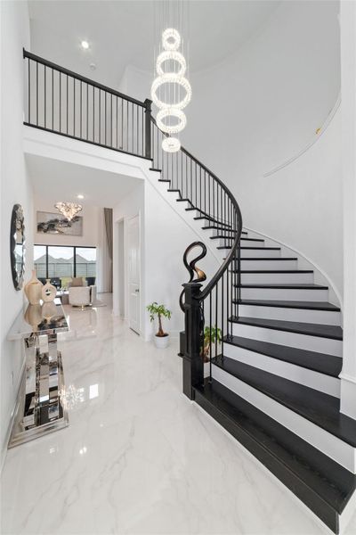 Furnished interior view inside a new home in Pomona 70' - Section 27, Manvel (Image 6).