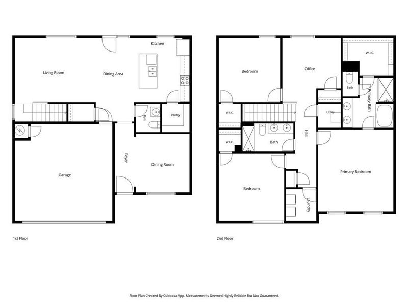 2D floor plan layout of this home in Oakwood, Dallas, GA (Image 5).