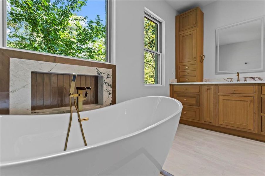 Furnished interior view inside a new home in , Marietta (Image 45).
