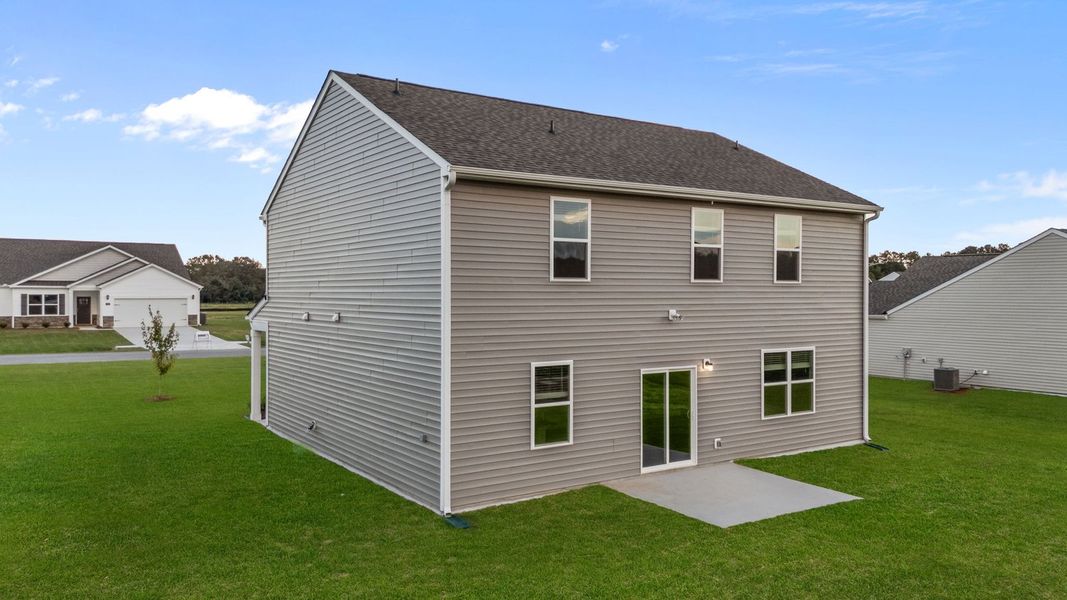 Exterior details and patio area of a home in Beaver Dam Crossing, Bailey (Image 4).