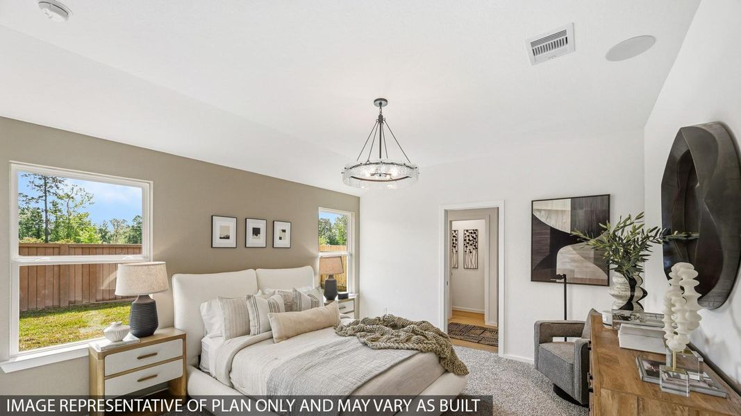 Furnished interior view inside a new home in , Crosby (Image 6).