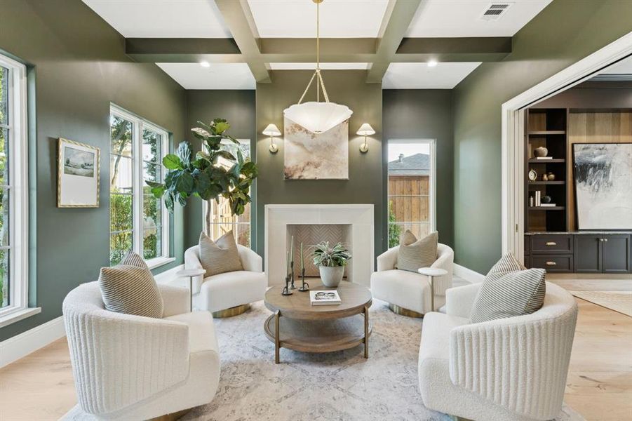 Furnished interior view inside a new home in , Dallas (Image 21). Furnished interior view inside a new home in , Dallas (Image 21).