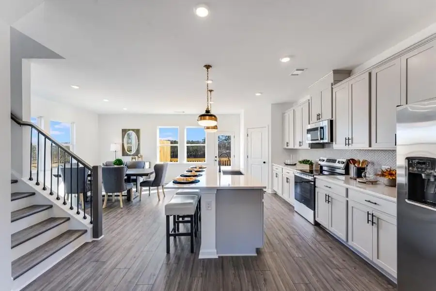Furnished interior view inside a new home in Auburn Glen, Dacula (Image 8). Furnished interior view inside a new home in Auburn Glen, Dacula (Image 8).