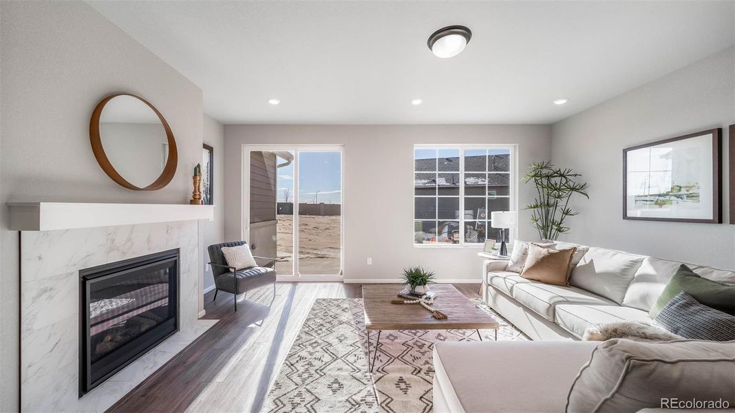 Furnished interior view inside a new home in , Aurora (Image 7).