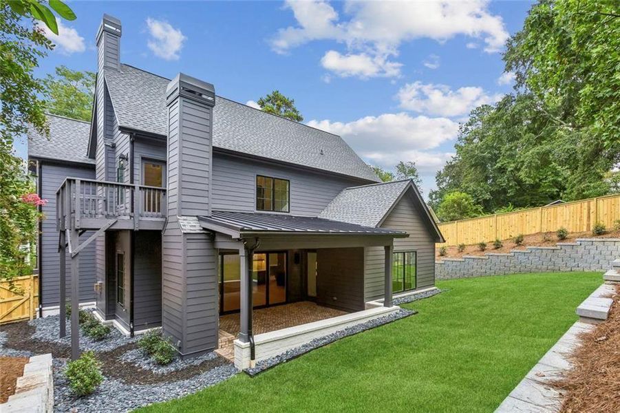 Exterior details and patio area of a home in , Atlanta (Image 27).