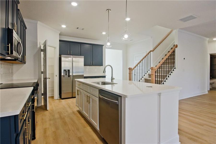 Furnished interior view inside a new home in Clark Farms, Flowery Branch (Image 6).