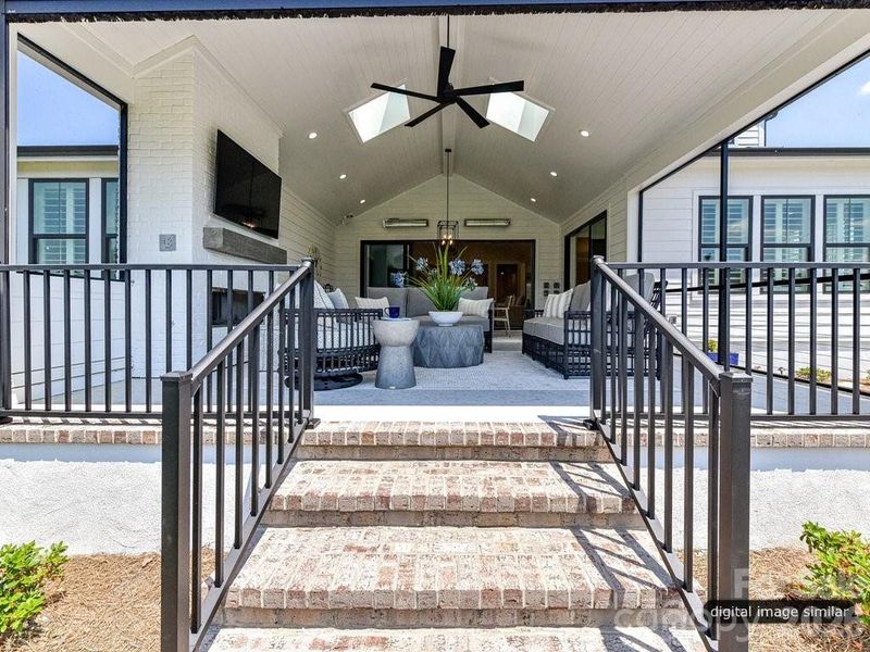 Exterior details and patio area of a home in , Charlotte (Image 21).