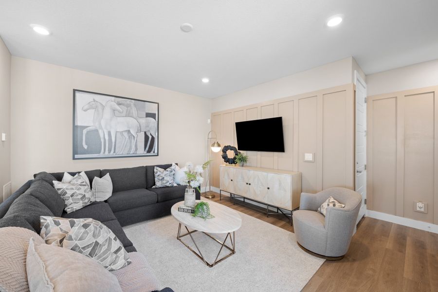 Furnished interior view inside a new home in Trumark Homes at Sterling Ranch, Littleton (Image 9).