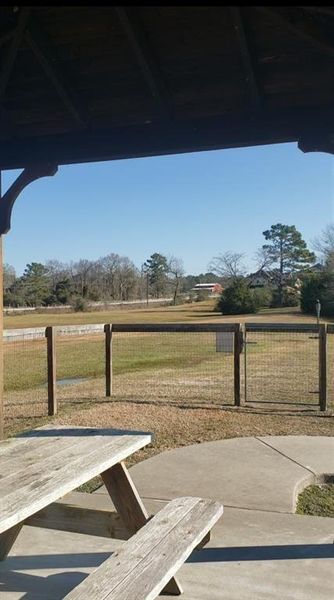 Pavilion picnic area near lake Pavilion picnic area near lake