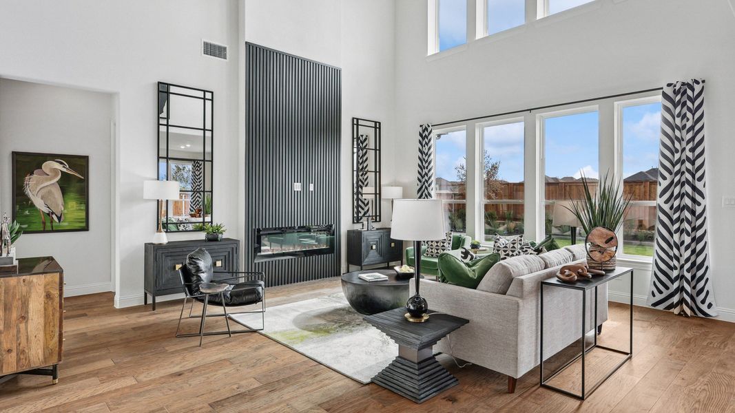 Representative furnished interior of a home built from the Cornell by Brightland Homes in Green Meadows Premier, Celina (Image 8).